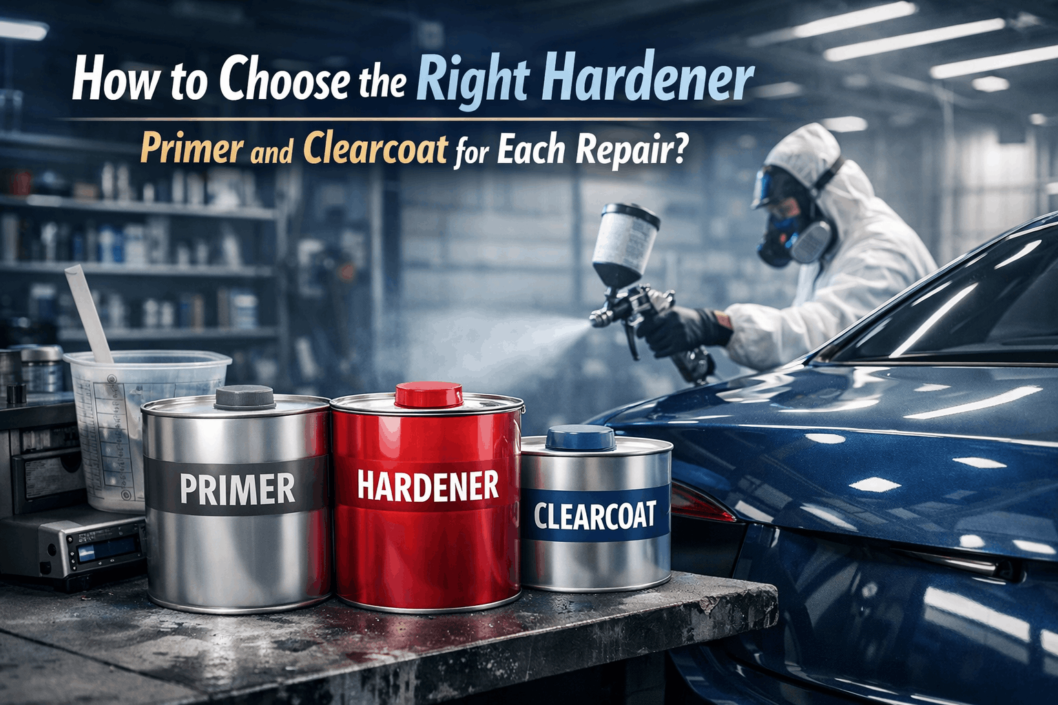 How to Choose the Right Hardener (Primer and Clearcoat) for Each Repair?